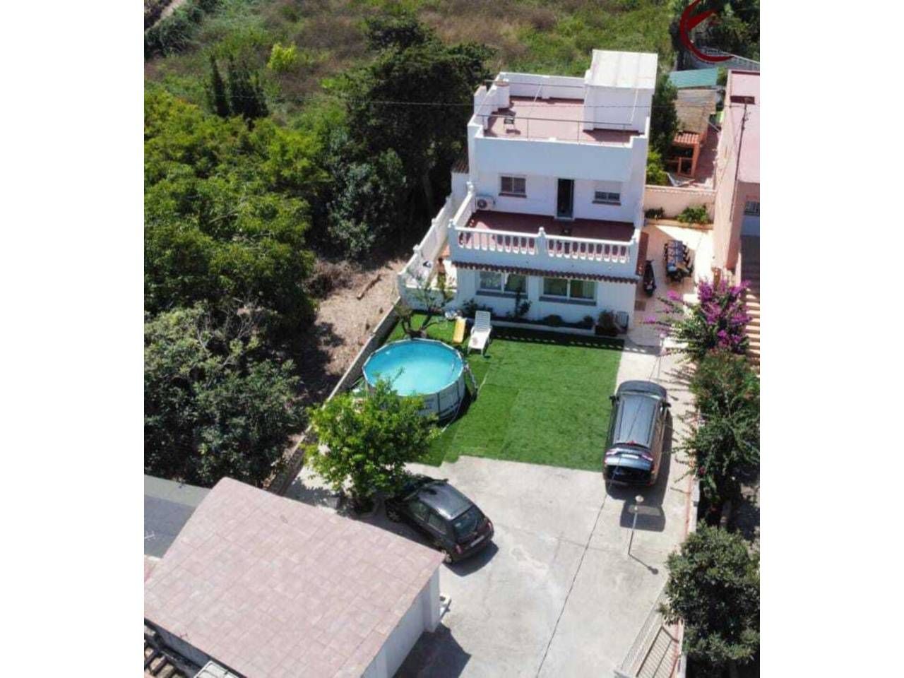 Vista exterior de Casa o xalet en venda en Gandia amb Aire condicionat, Jardí privat i Terrassa