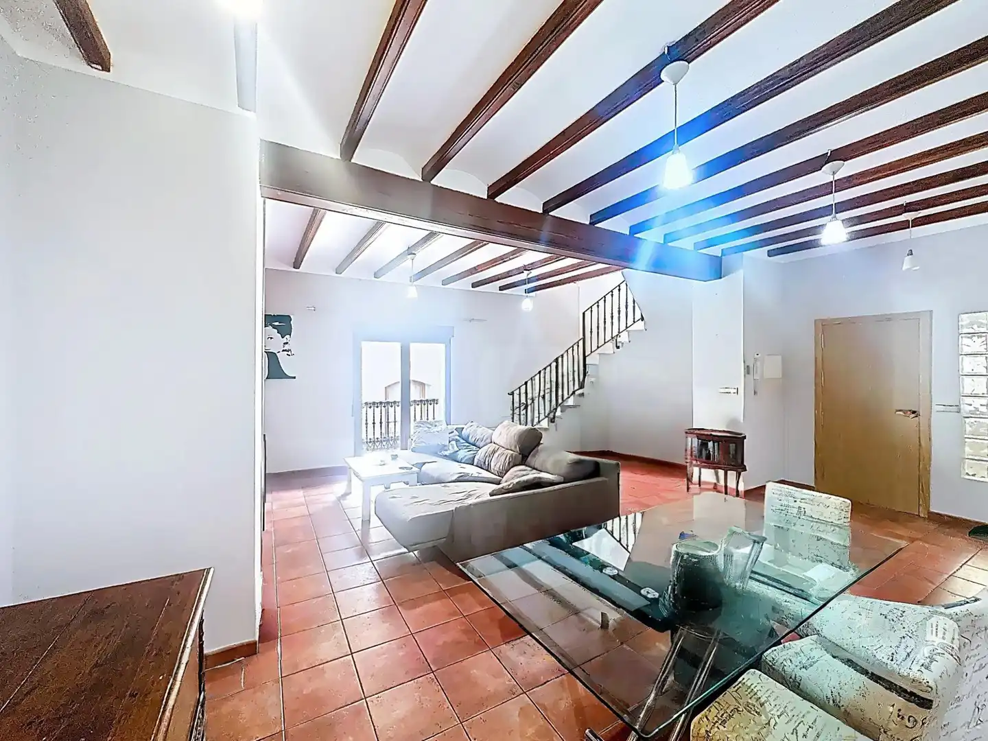 Sala d'estar de Casa o xalet en venda en Oliva amb Aire condicionat, Terrassa i Balcó