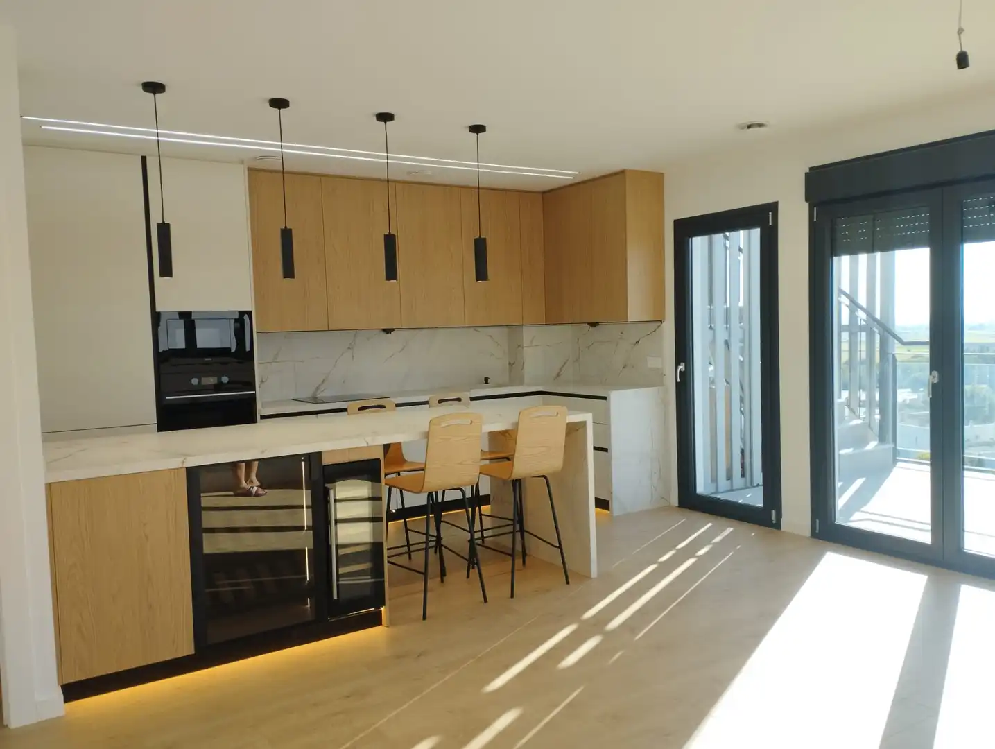 Kitchen of Attic for rent in Granada  with Air Conditioner, Heating and Storage room
