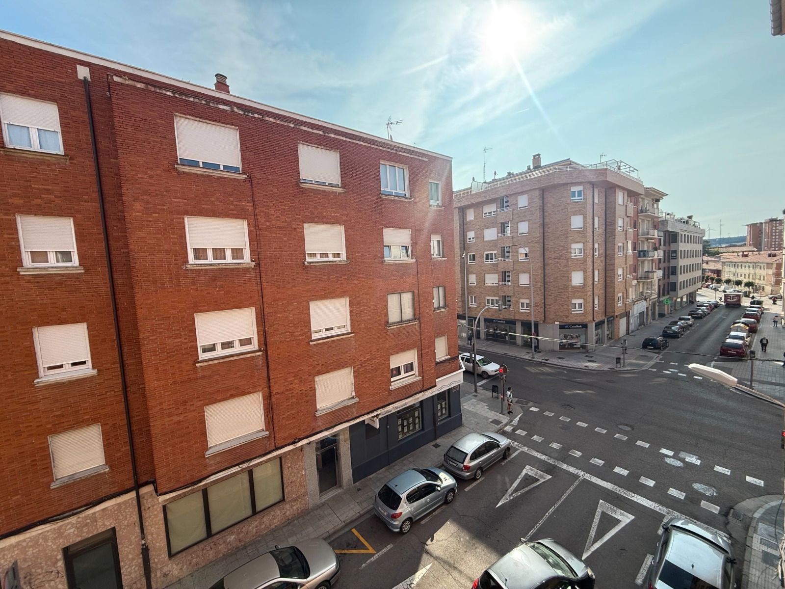Exterior view of Flat for sale in Palencia Capital  with Heating, Storage room and Furnished