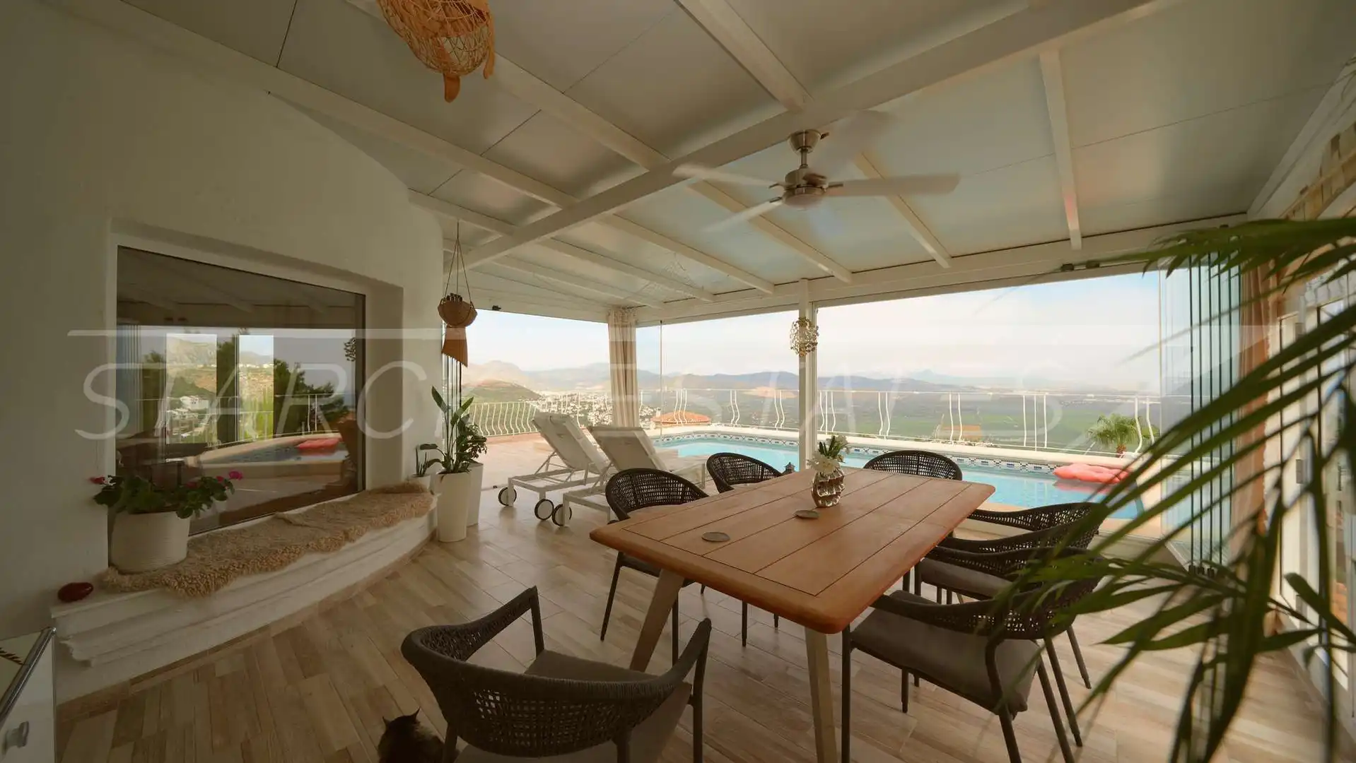 Terrassa de Casa o xalet en venda en La Vall d'Ebo amb Aire condicionat, Jardí privat i Piscina