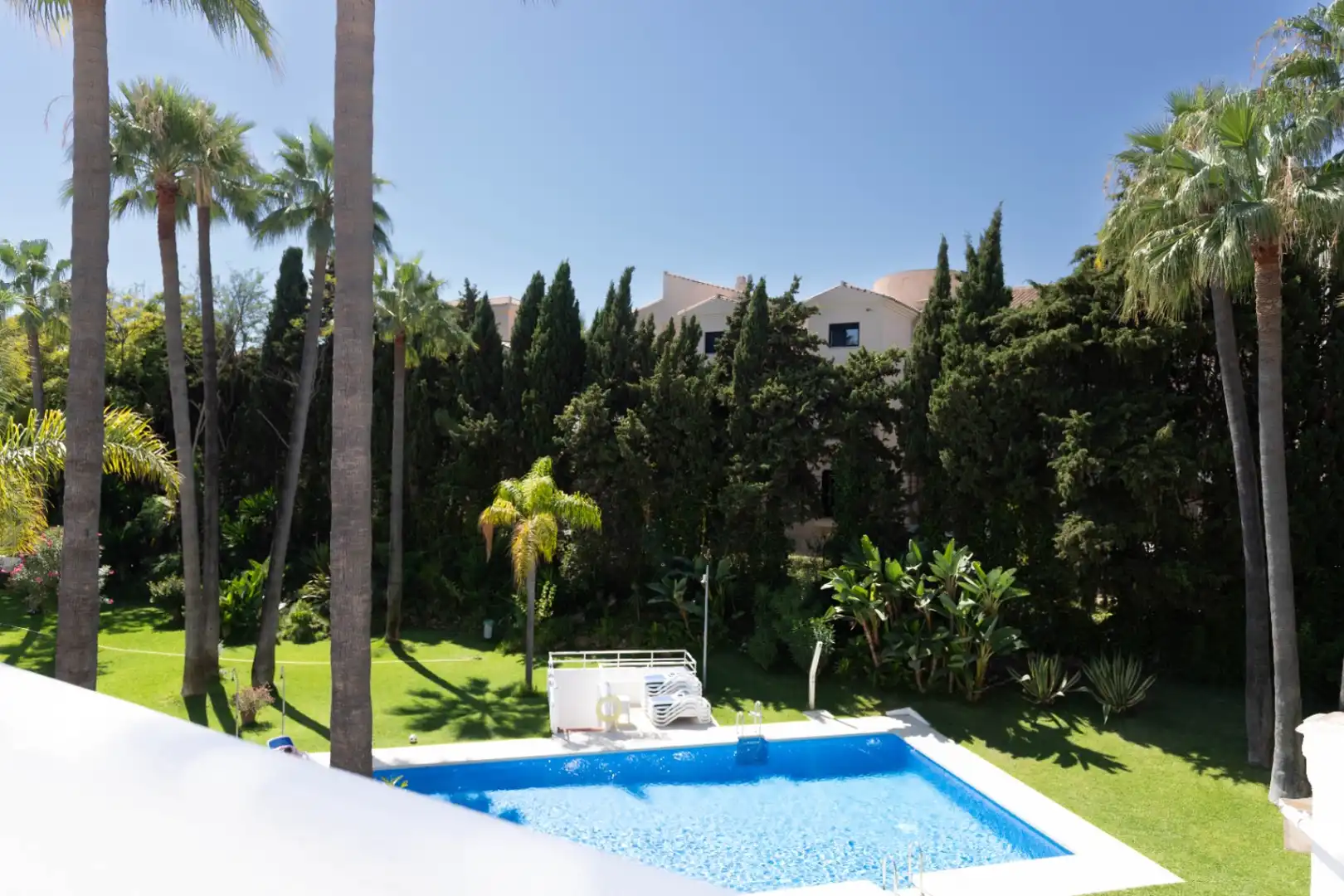 Garden of Flat for rent in Marbella  with Air Conditioner, Heating and Terrace