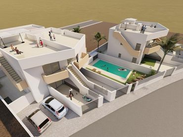 Attique avec piscine à vendre à Puerto de Mazarrón