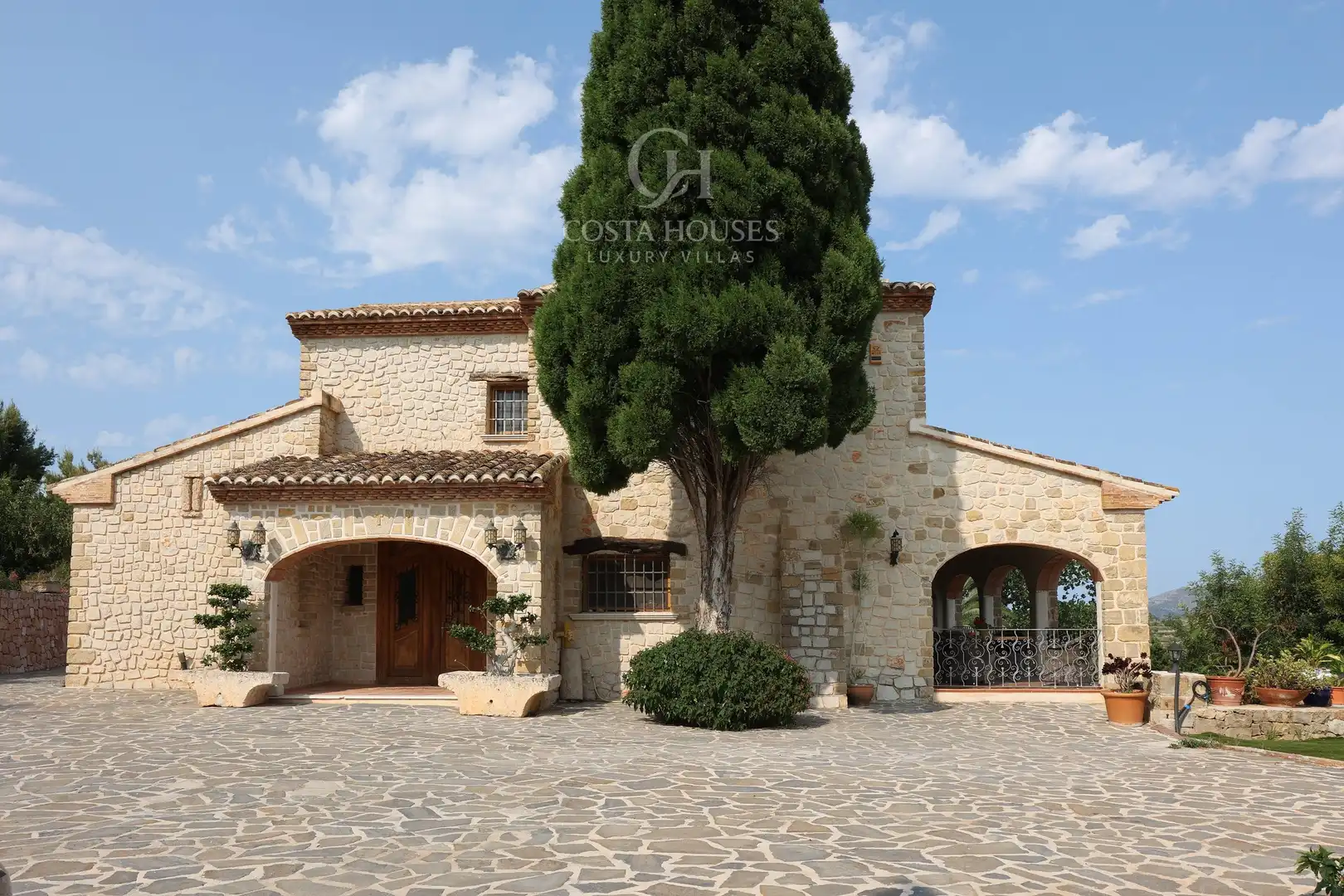Vista exterior de Casa o xalet en venda en Benissa amb Aire condicionat, Jardí privat i Terrassa