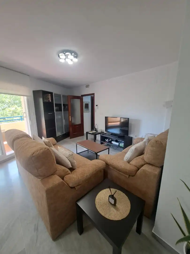 Living room of Flat for rent in Marbella  with Air Conditioner, Heating and Terrace