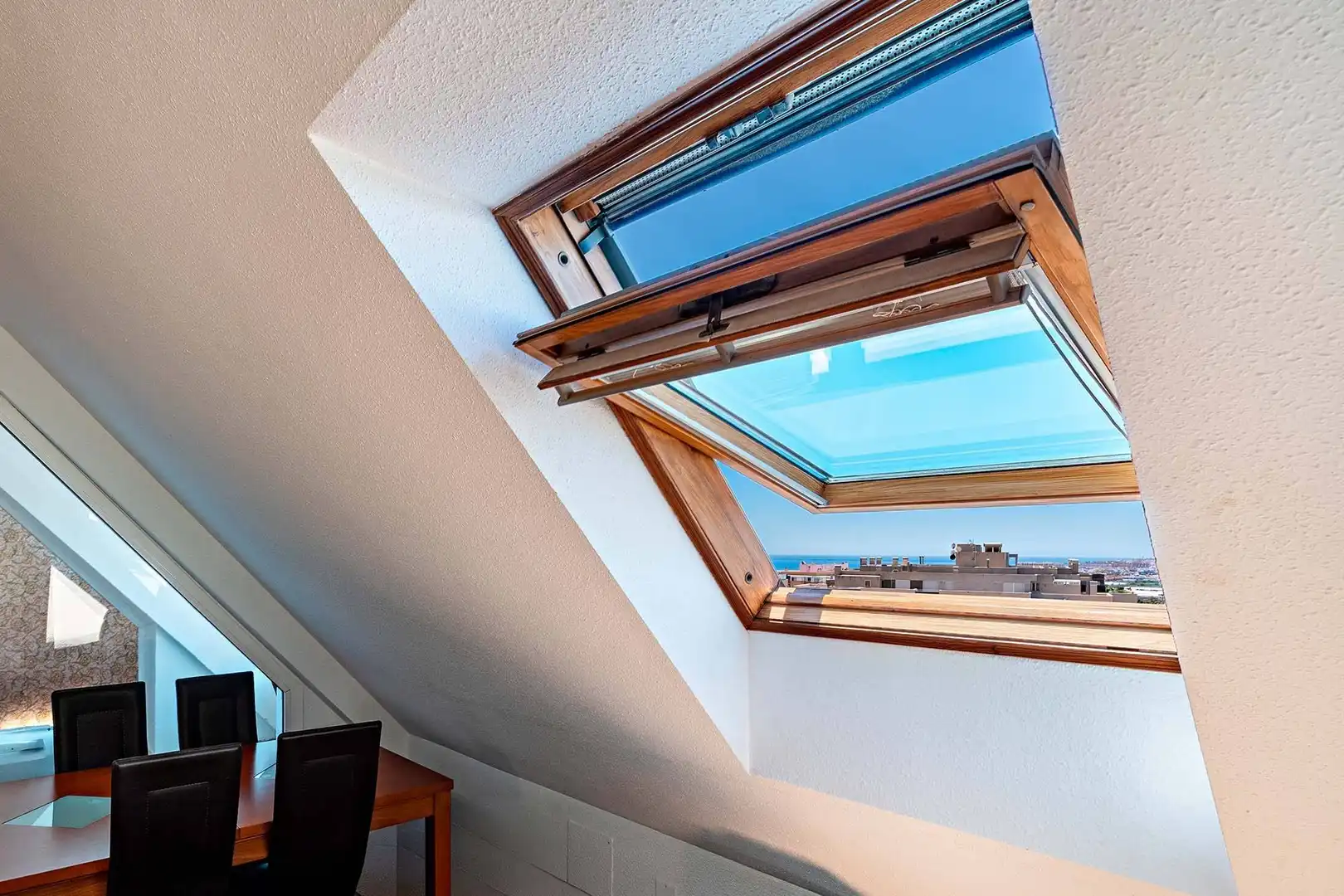 Balcony of Flat for sale in Roquetas de Mar  with Air Conditioner, Parquet flooring and Terrace