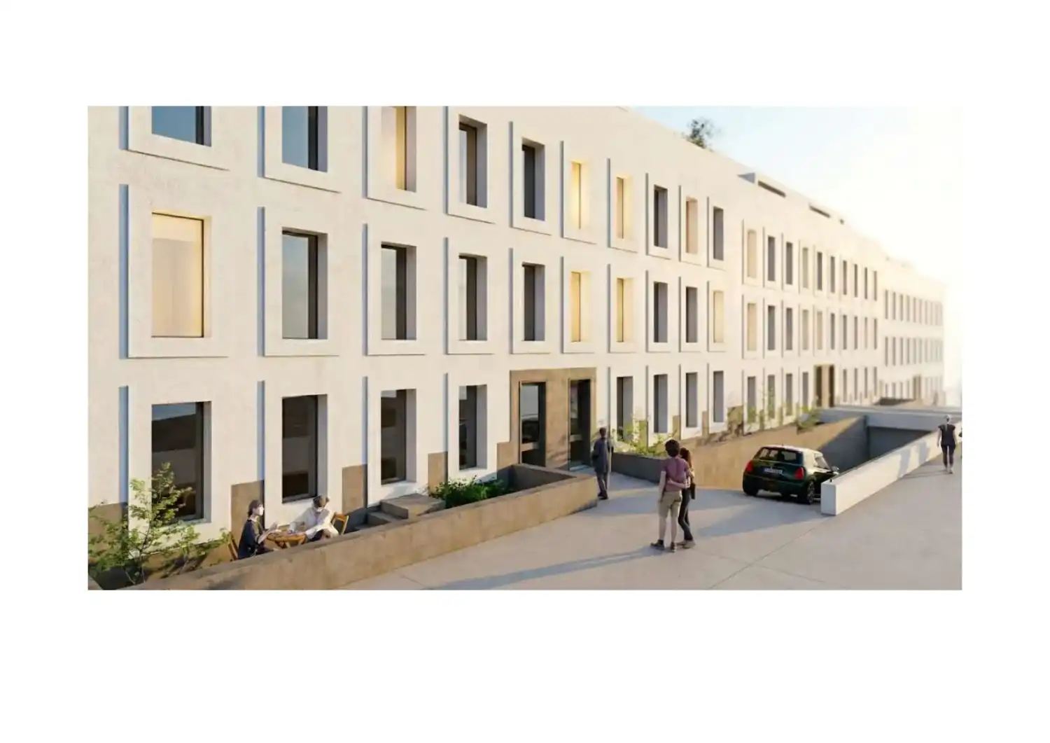Vista exterior de Piso en venta en Ames con Calefacción, Jardín privado y Terraza