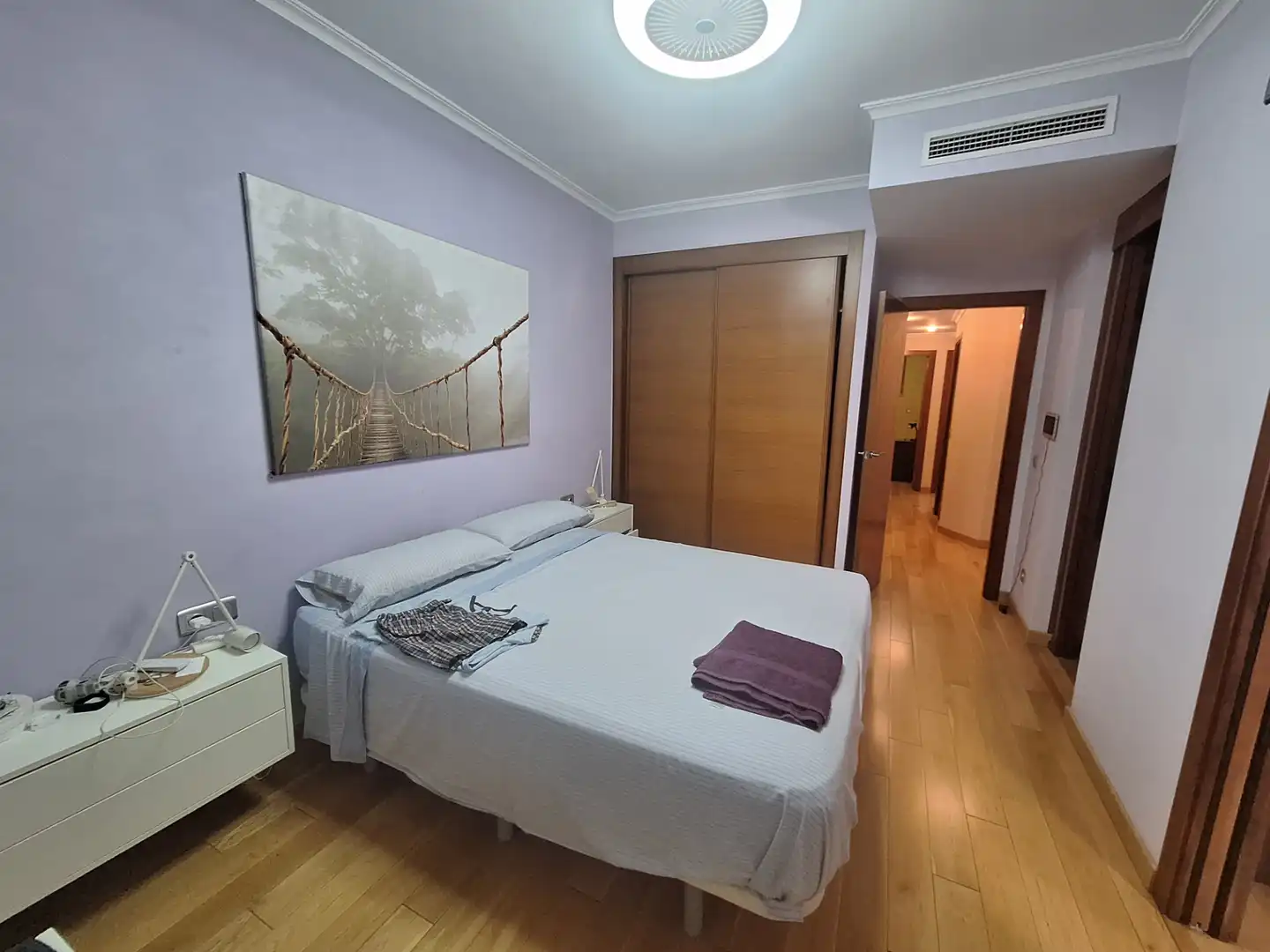 Dormitori de Casa adosada en venda en Sueca amb Aire condicionat, Parquet i Terrassa