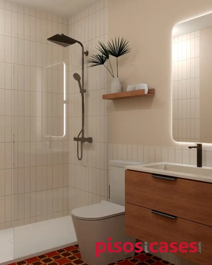 Badezimmer von Wohnung zum Verkauf in Sant Martí de Centelles mit Klimaanlage, Heizung und Terrasse