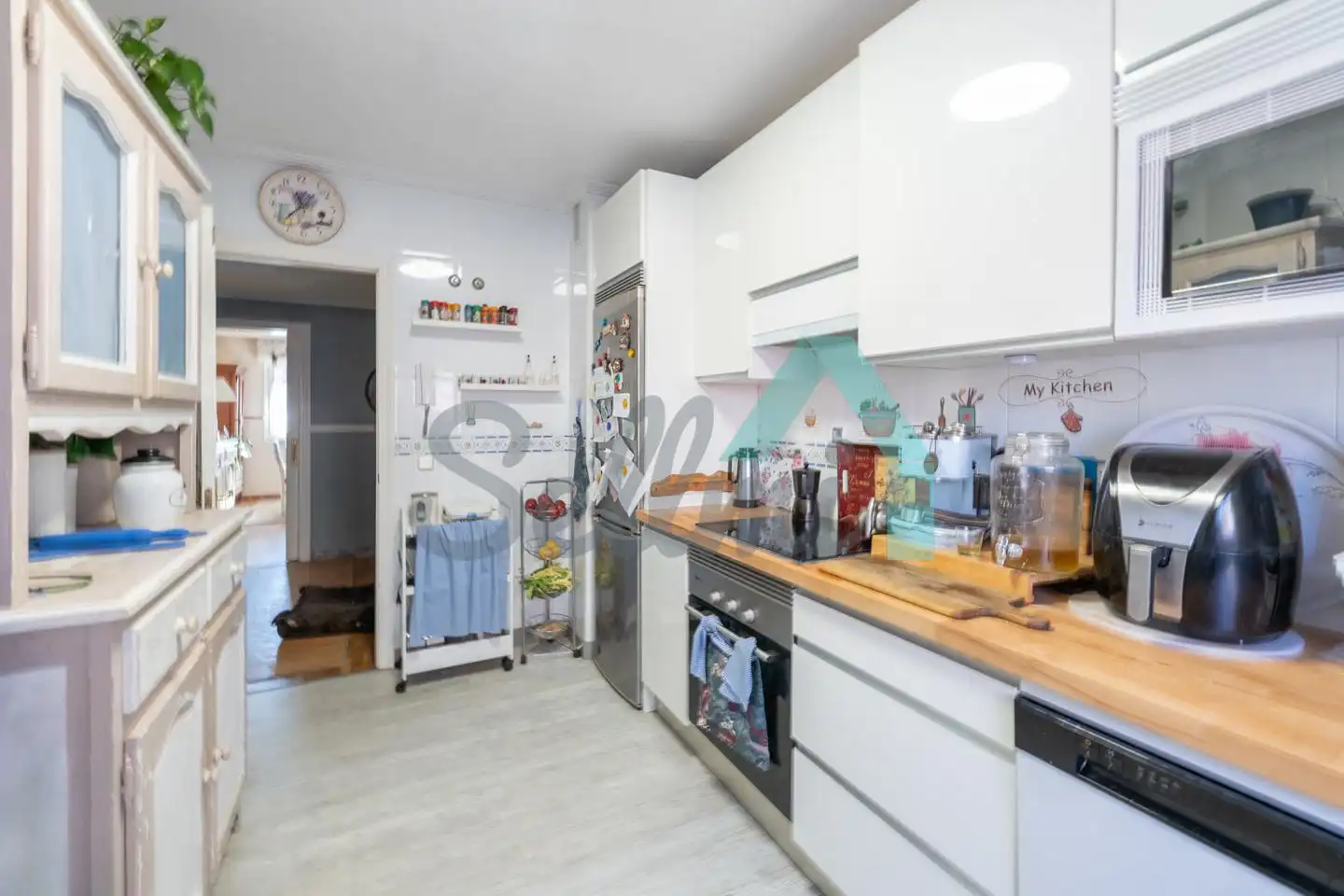 Küche von Wohnung zur untervermieten in Siero mit Heizung, Privatgarten und Parkett