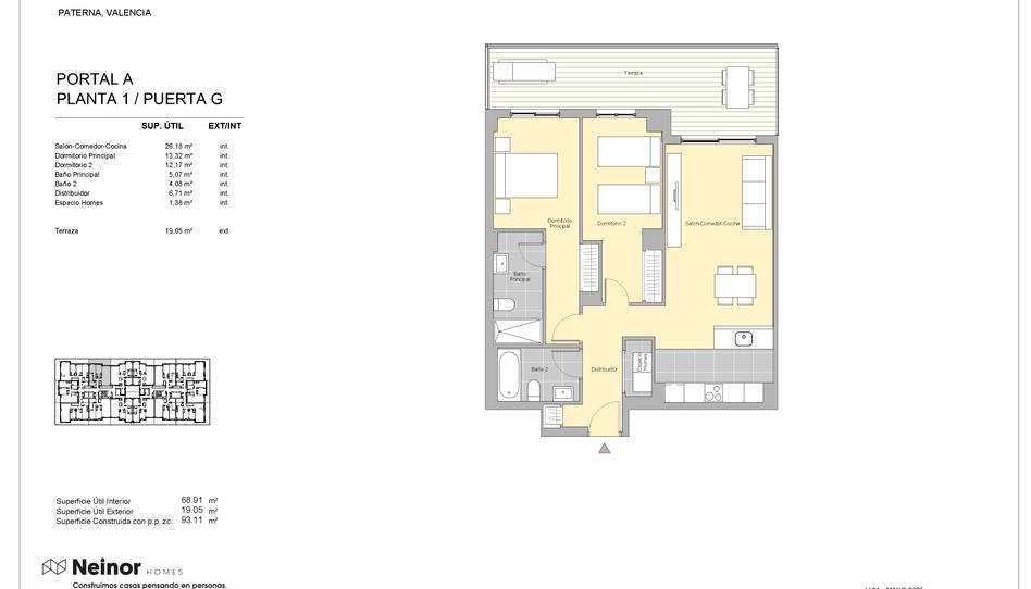 Photo 1 from new construction home in Flat for sale in   Calle Carrasca, 1, Parc Central, Valencia