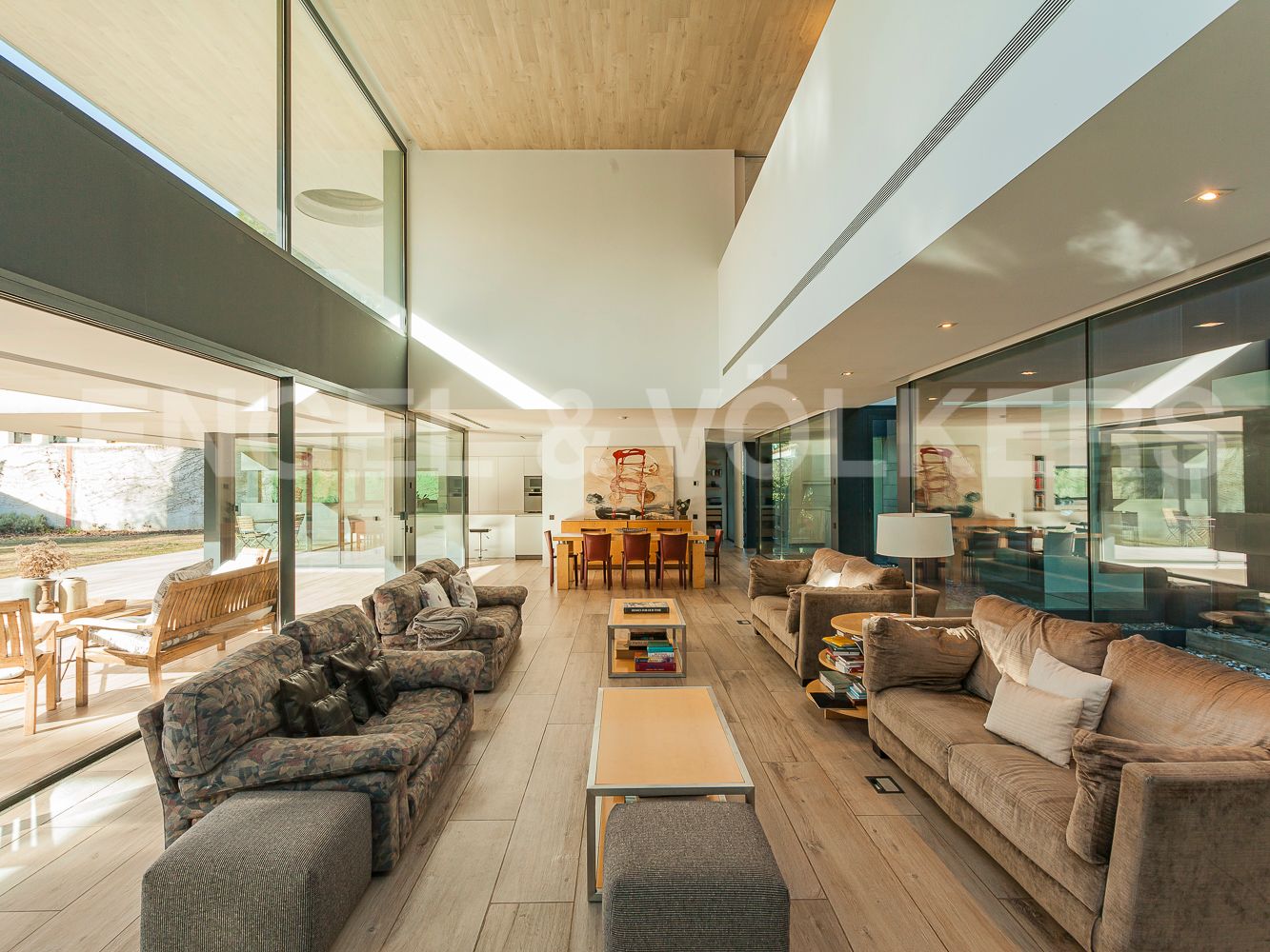 Sala d'estar de Casa o xalet de lloguer en Sant Cugat del Vallès amb Aire condicionat, Calefacció i Jardí privat