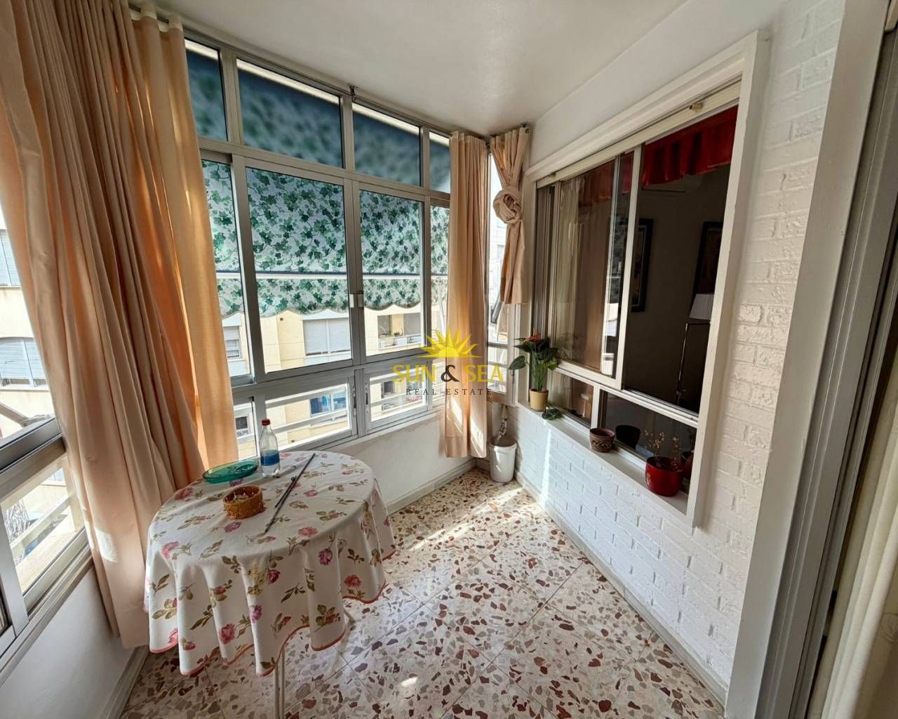 Balcony of Flat for sale in Torrevieja  with Air Conditioner, Heating and Furnished