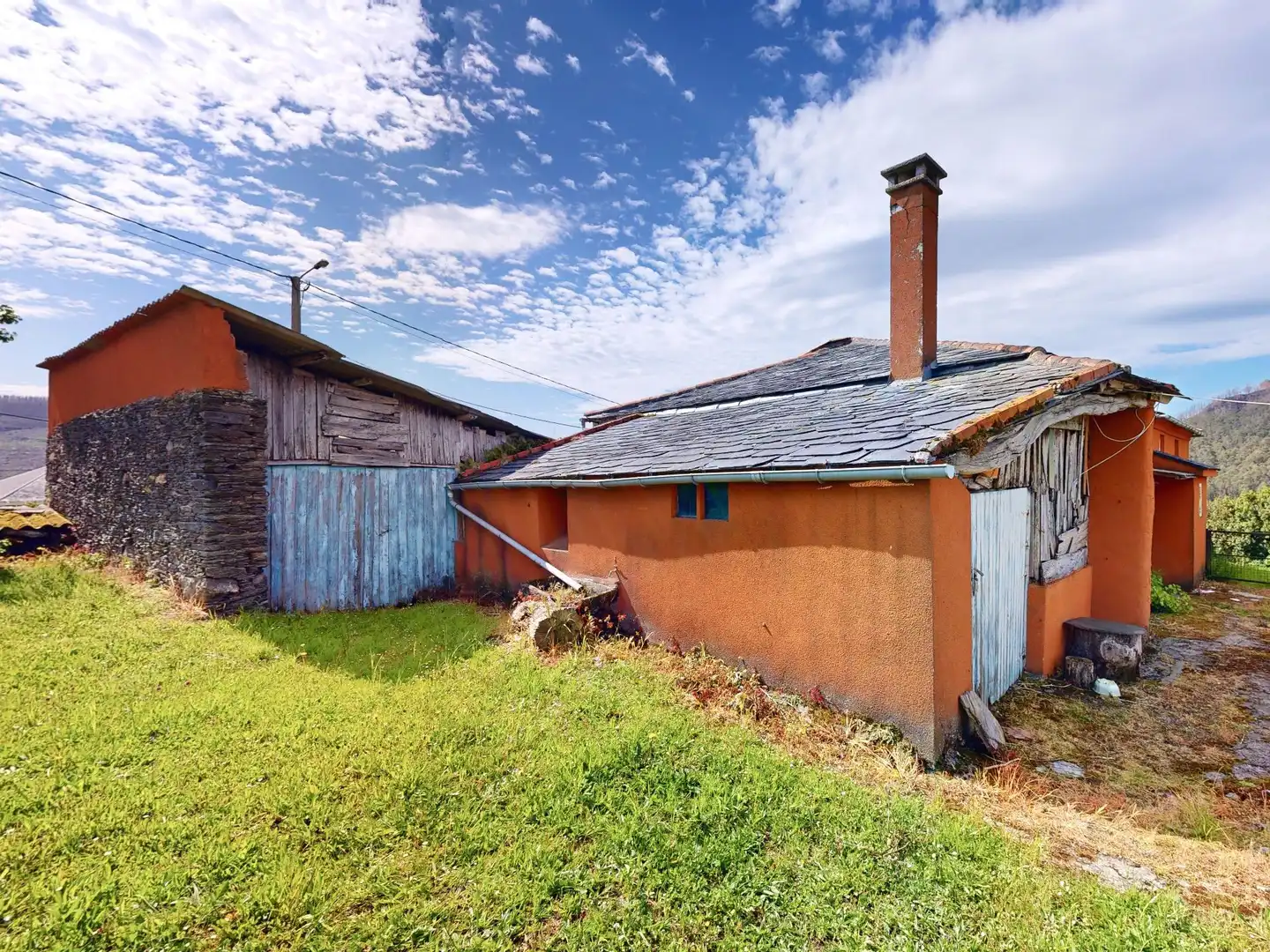 Exterior view of Houses for sale in Trabada  with Storage room