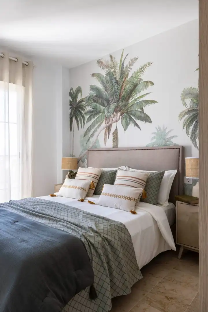 Dormitori de Apartament en venda en Manilva amb Aire condicionat, Jardí privat i Terrassa