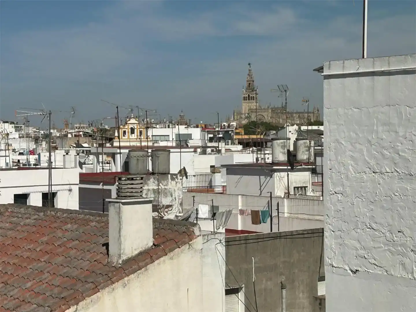 Vista exterior de Pis en venda en Sevilla amb Aire condicionat, Jardí privat i Traster