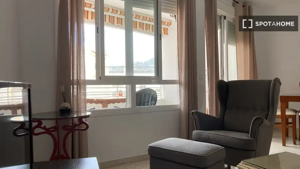 Sala d'estar de Apartament per a compartir en Almuñécar amb Aire condicionat, Calefacció i Terrassa