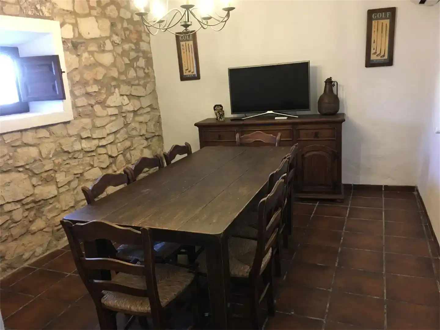 Menjador de Casa adosada de lloguer en Lucena amb Aire condicionat, Jardí privat i Traster