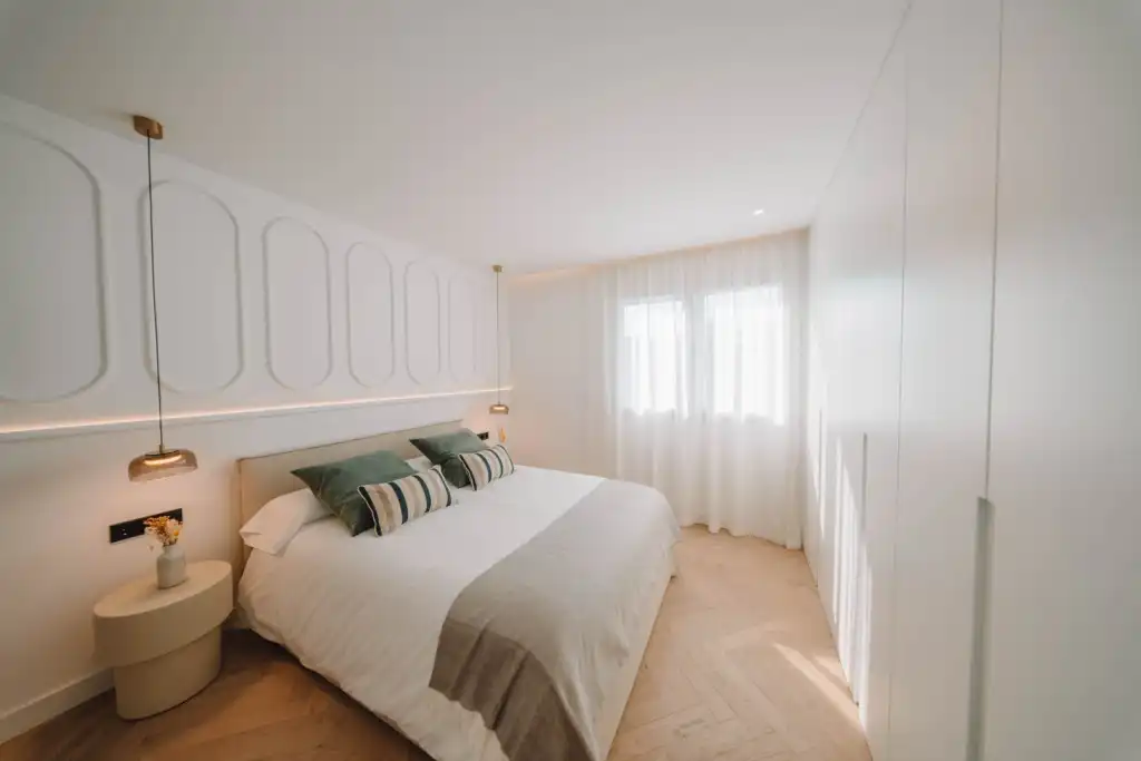 Schlafzimmer von Wohnungen zum Verkauf in  Palma de Mallorca mit Klimaanlage und Möbliert