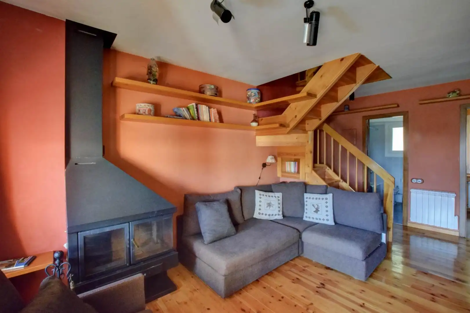 Sala de estar de Apartamento en venta en Alp con Aire acondicionado, Calefacción y Terraza