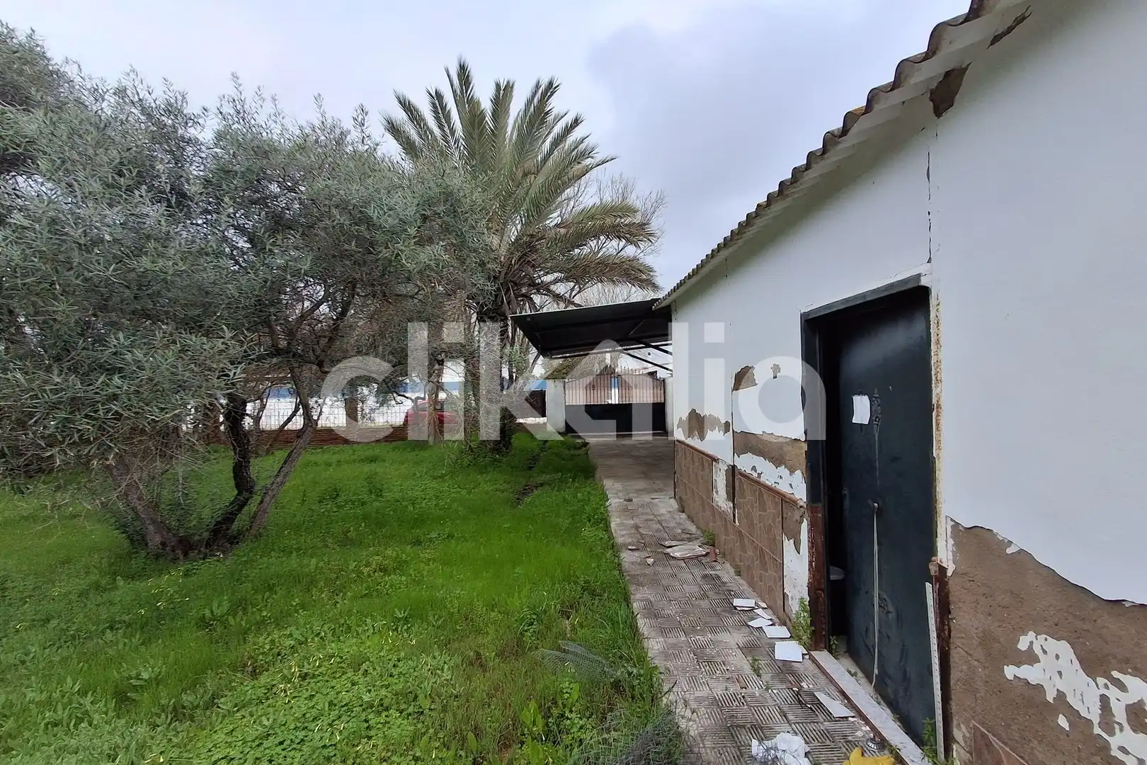 Vista exterior de Casa o xalet en venda en Marchena amb Calefacció, Jardí privat i Piscina