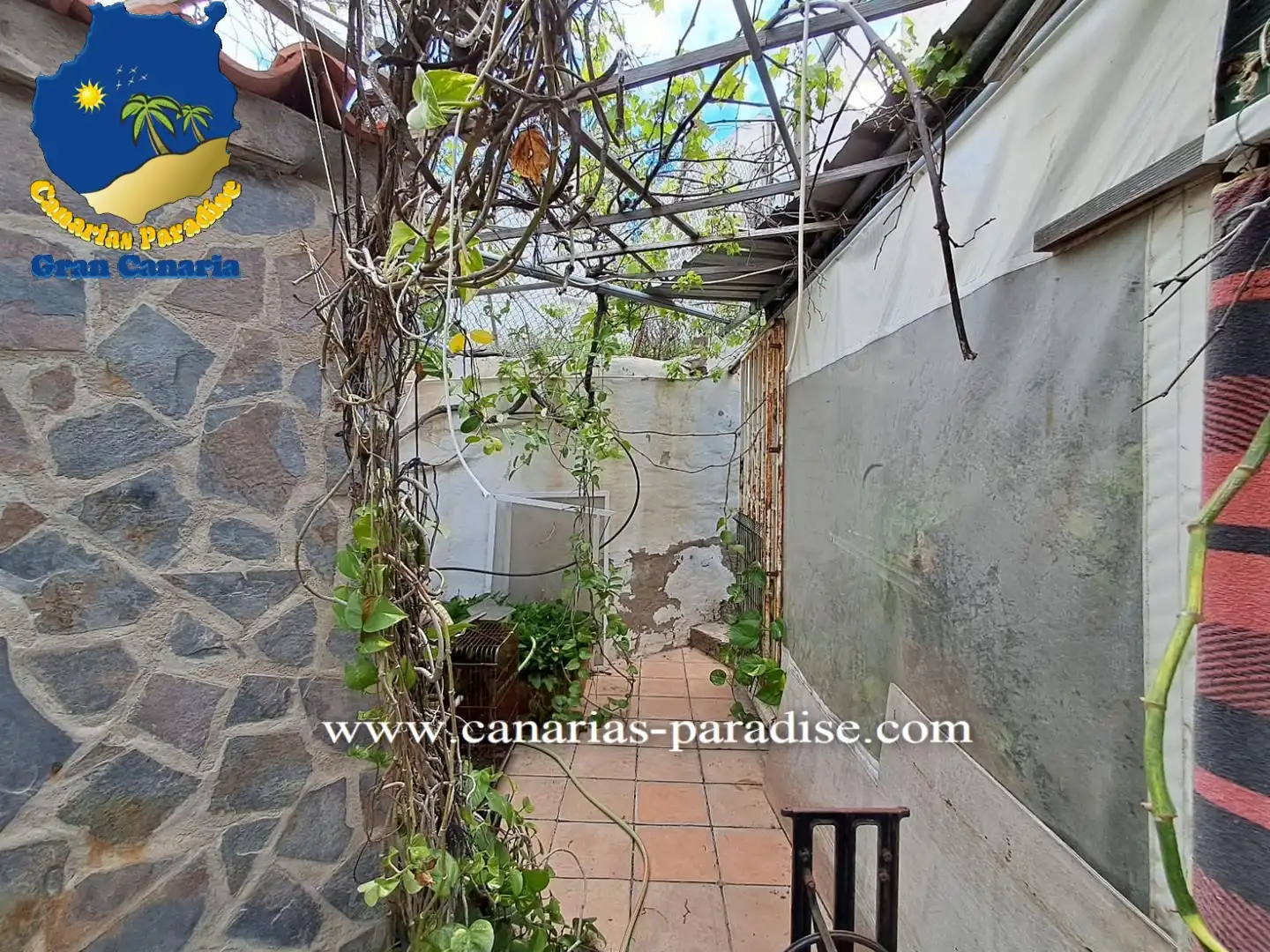 Terrasse von Einfamilien-Reihenhaus zum Verkauf in La Aldea de San Nicolás  mit Klimaanlage