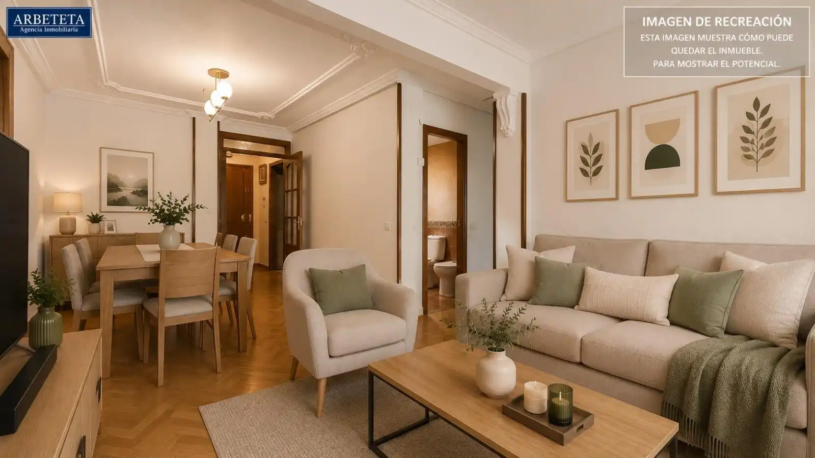 Sala de estar de Piso en venta en Guadalajara con Calefacción