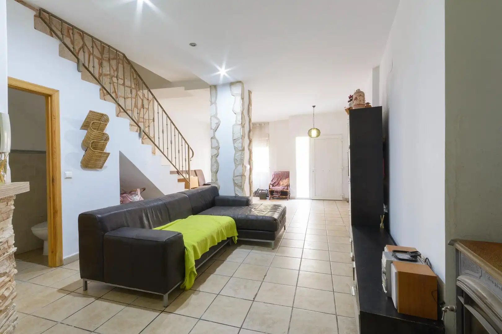 Sala de estar de Casa o chalet en venta en La Font d'en Carròs con Calefacción, Terraza y Balcón