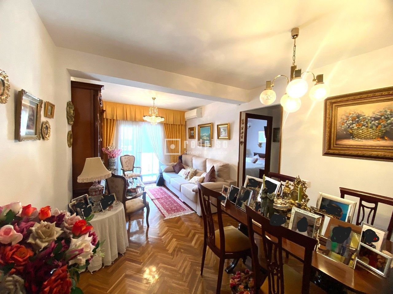 Sala de estar de Piso en venta en  Madrid Capital con Aire acondicionado, Calefacción y Parquet