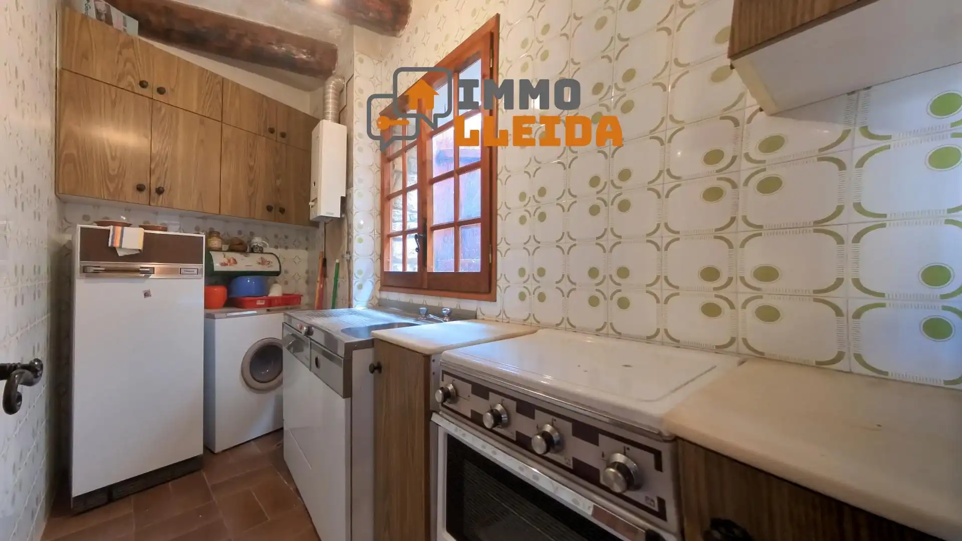 Cocina de Casa adosada en venta en Àger con Calefacción, Terraza y Amueblado