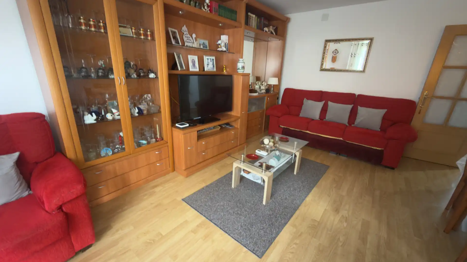 Sala de estar de Piso en venta en Vilanova i la Geltrú con Aire acondicionado, Calefacción y Parquet