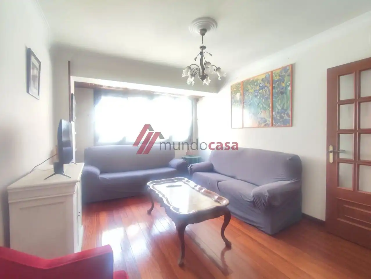 Sala de estar de Piso de alquiler en Ferrol con Calefacción, Parquet y Amueblado