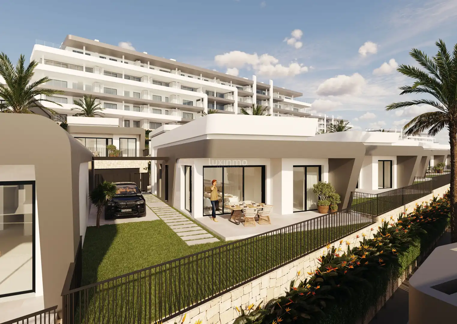 Vista exterior de Ático en venta en Mutxamel con Aire acondicionado, Jardín privado y Terraza