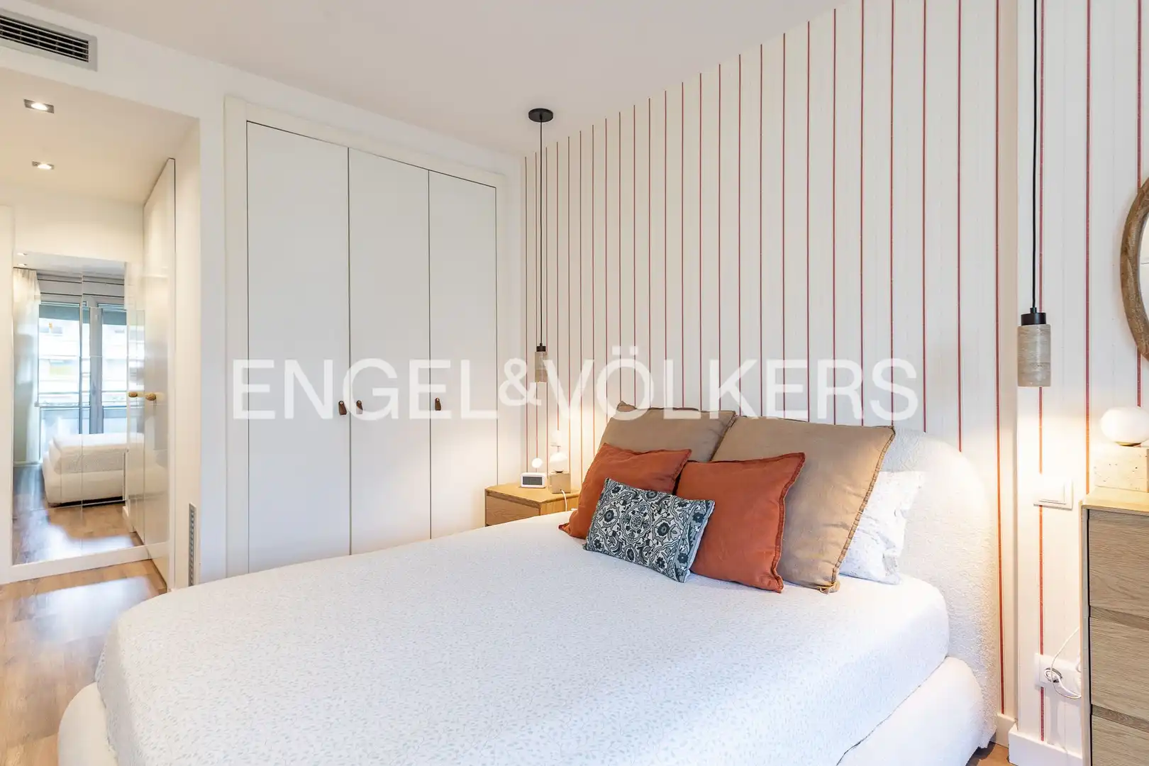 Bedroom of Flat for sale in Sant Adrià de Besòs  with Air Conditioner, Heating and Parquet flooring