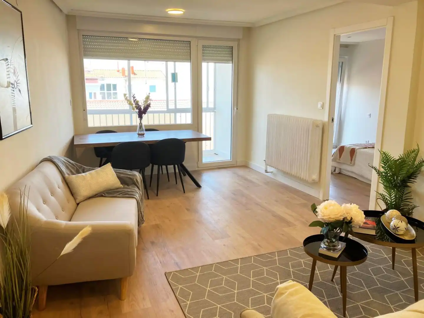 Sala d'estar de Pis en venda en Palencia amb Calefacció, Parquet i Terrassa