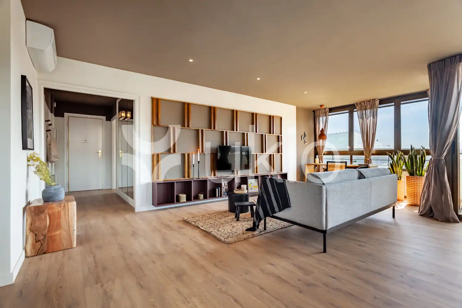 Living room of Apartments for rent in Barcelona  with Air Conditioner, Heating and Terrace