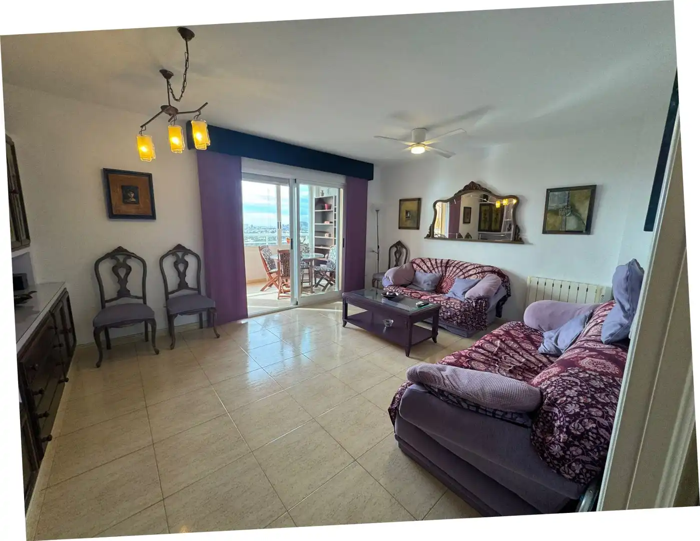 Living room of Apartments for rent in El Campello  with Heating, Terrace and Furnished