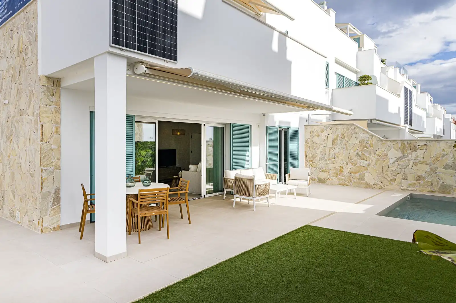 Terraza de Apartamento en venta en Pilar de la Horadada con Aire acondicionado, Jardín privado y Terraza