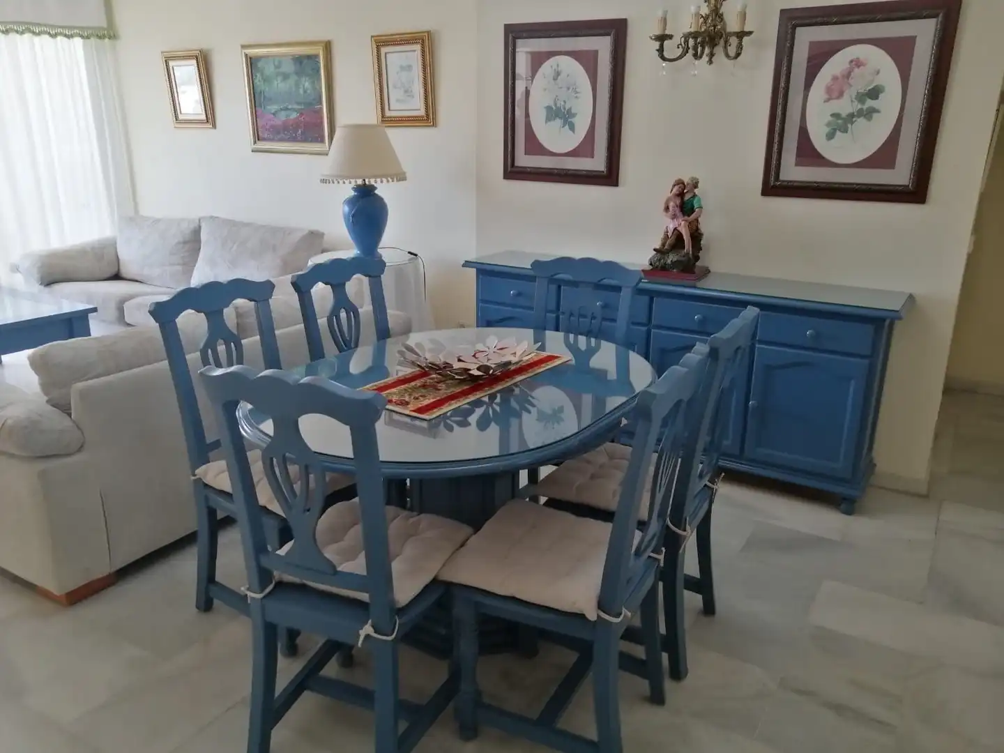 Comedor de Piso de alquiler en Benalmádena con Aire acondicionado y Amueblado
