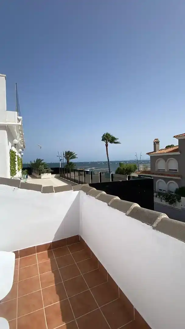 Terrassa de Dúplex de lloguer en San Javier amb Aire condicionat, Moblat i Forn