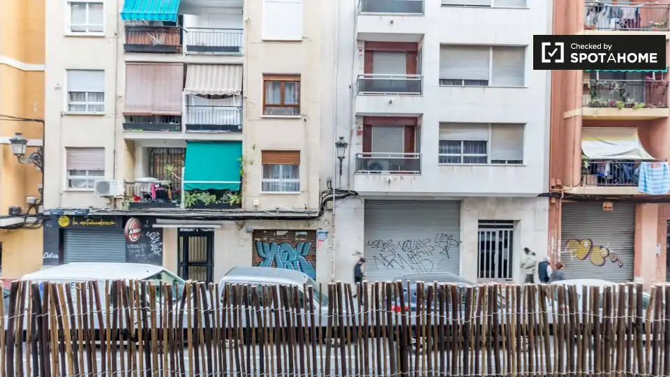 Exterior view of Flat for rent in Valencia  with Air Conditioner, Heating and Furnished