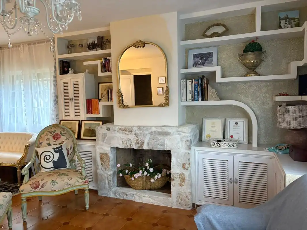 Sala de estar de Finca rústica en venta en El Escorial con Calefacción y Jardín privado