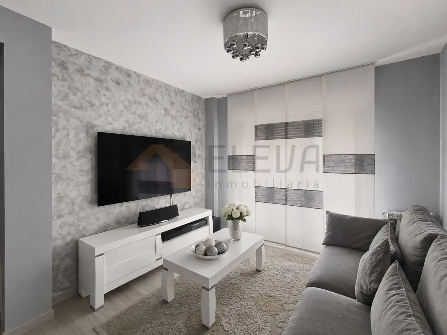 Wohnzimmer von Dachboden zum Verkauf in La Roda mit Heizung, Terrasse und Abstellraum