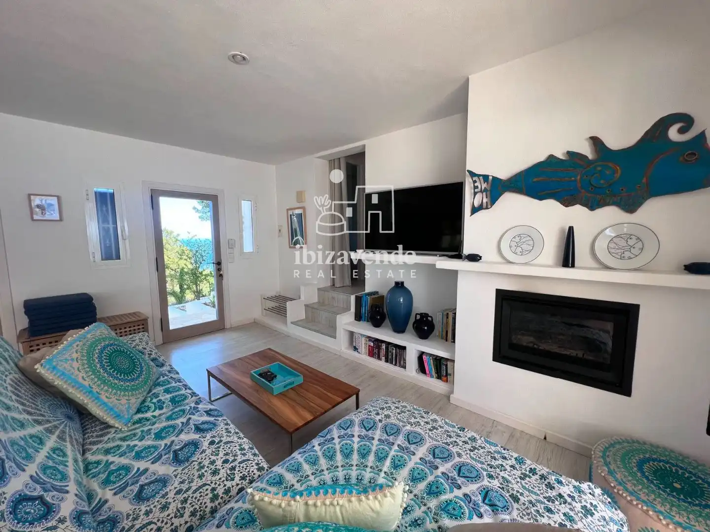 Sala d'estar de Casa o xalet de lloguer en Sant Joan de Labritja amb Aire condicionat, Calefacció i Piscina