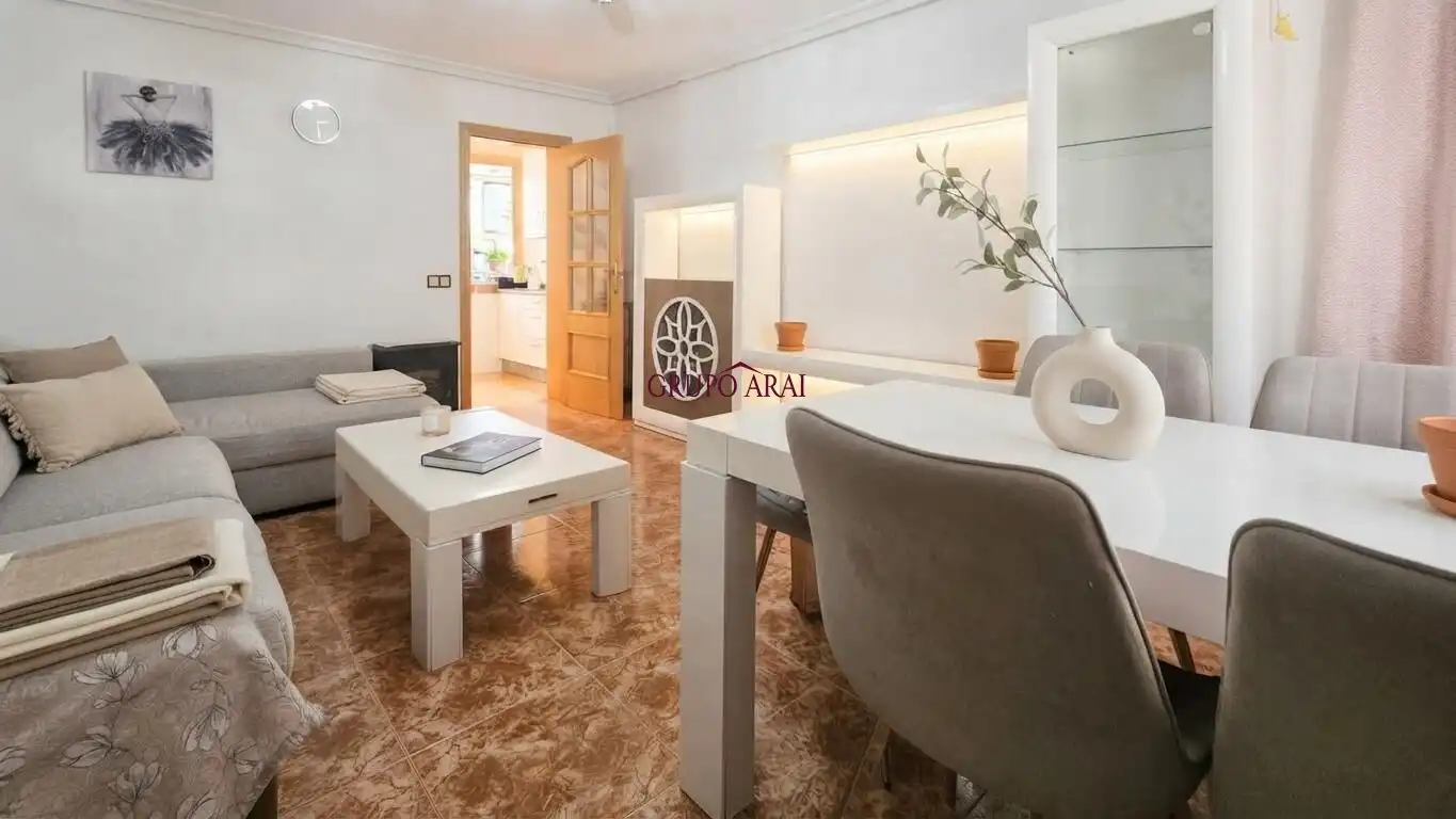 Sala d'estar de Pis en venda en Alicante / Alacant amb Aire condicionat, Terrassa i Moblat