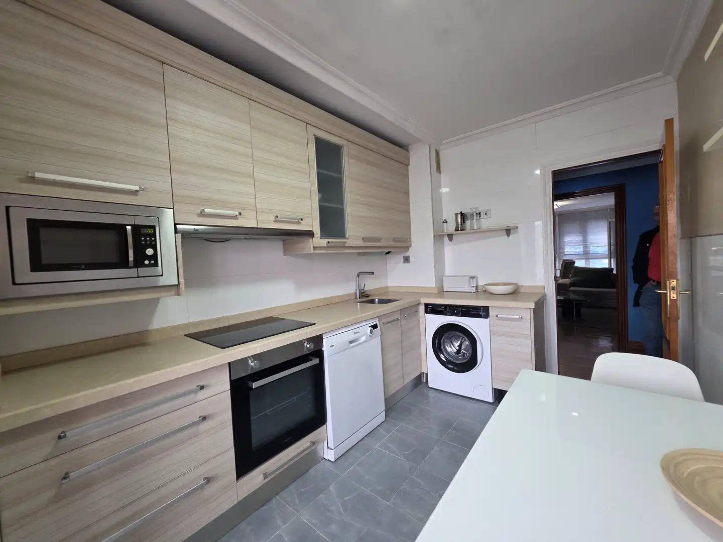 Küche von Wohnung zur Miete in Castro-Urdiales mit Privatgarten, Terrasse und Schwimmbad