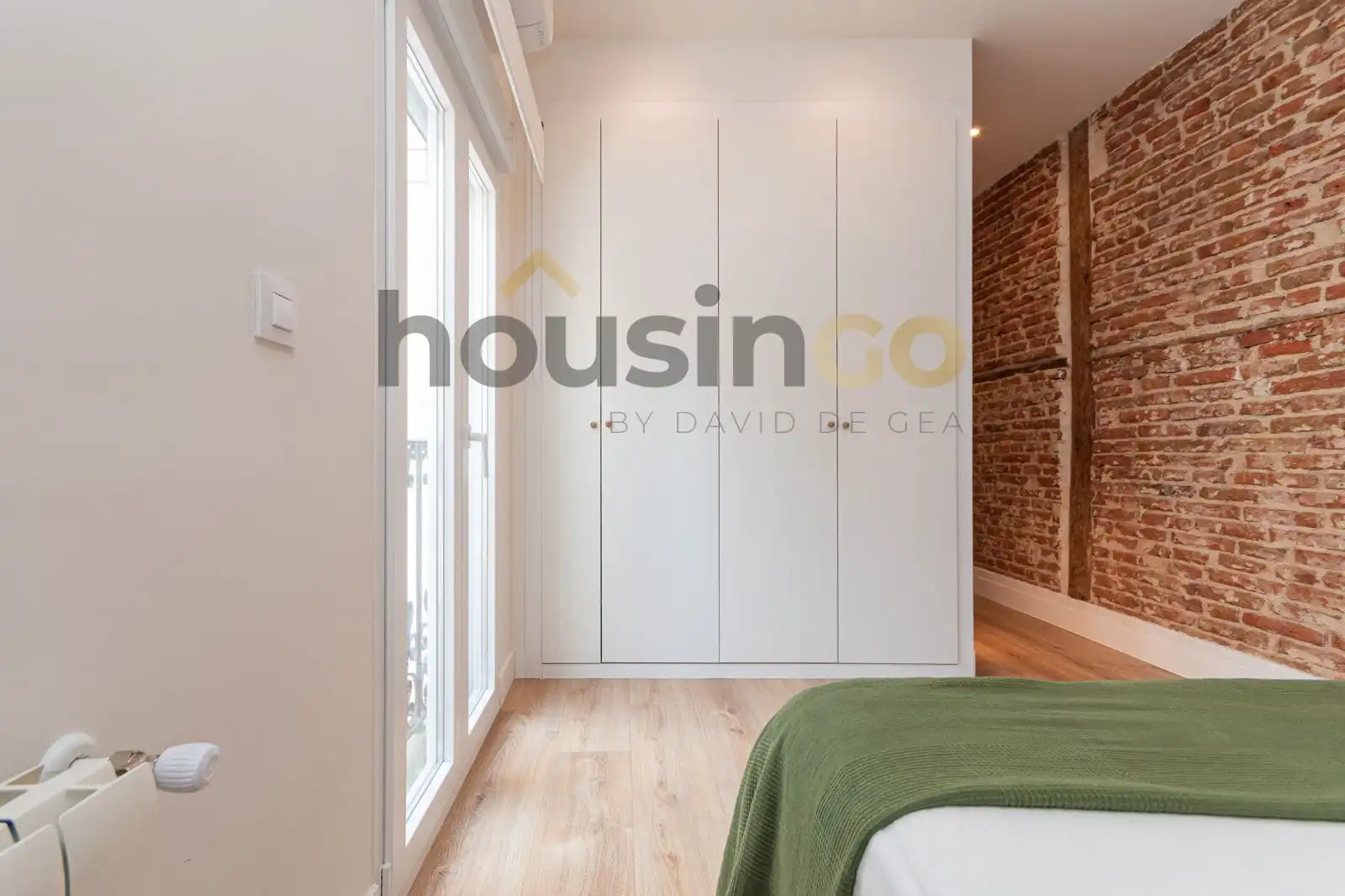 Bedroom of Flat for rent in Madrid  with Air Conditioner, Heating and Terrace