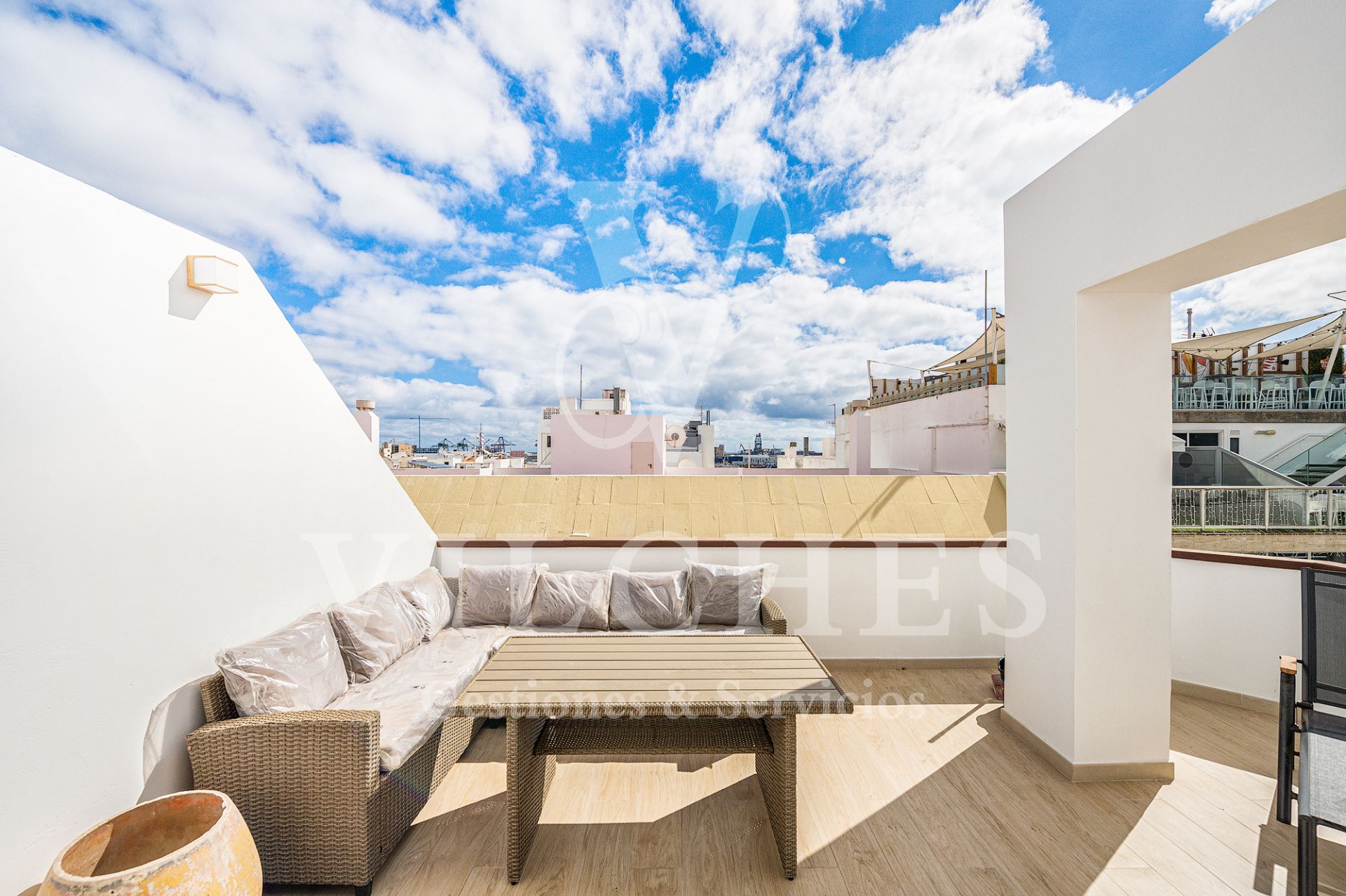 Terrace of Flat to rent in Las Palmas de Gran Canaria  with Terrace and Furnished