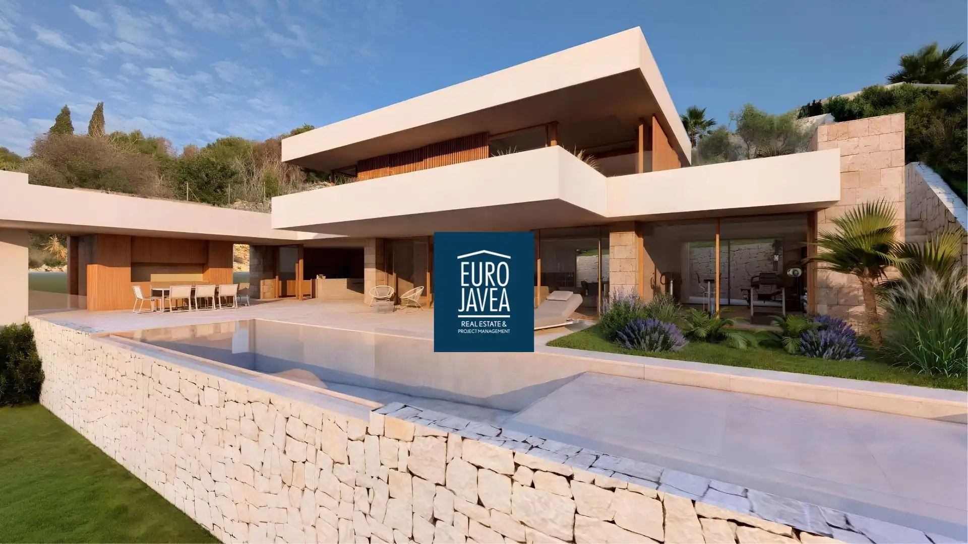 Vista exterior de Casa o chalet en venta en Jávea / Xàbia con Jardín privado, Terraza y Piscina