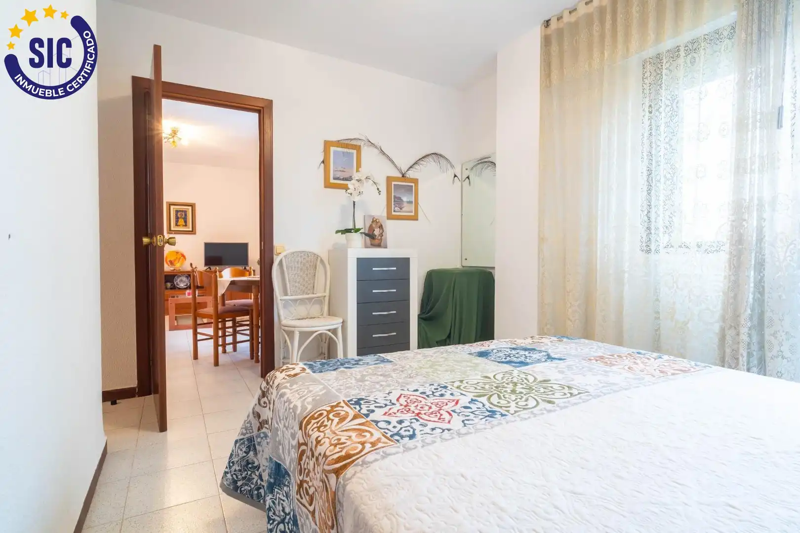 Dormitori de Apartament en venda en Oropesa del Mar / Orpesa amb Terrassa, Moblat i Piscina comunitària